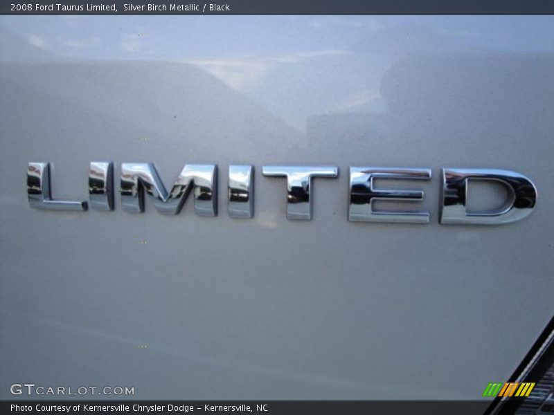 Silver Birch Metallic / Black 2008 Ford Taurus Limited