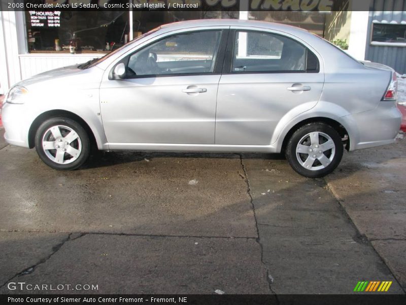 Cosmic Silver Metallic / Charcoal 2008 Chevrolet Aveo LS Sedan