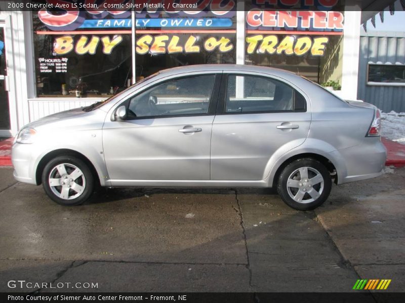 Cosmic Silver Metallic / Charcoal 2008 Chevrolet Aveo LS Sedan