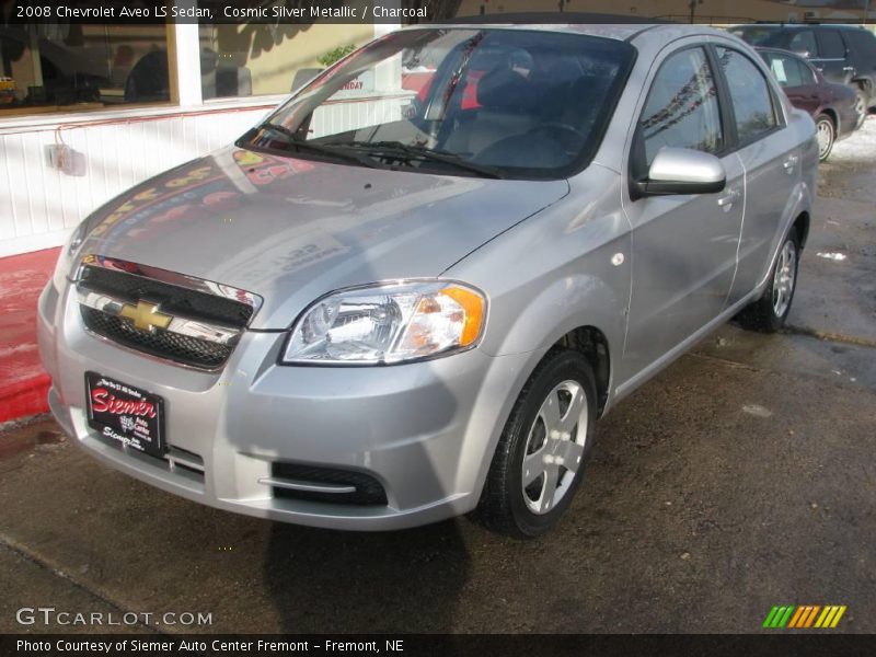 Cosmic Silver Metallic / Charcoal 2008 Chevrolet Aveo LS Sedan