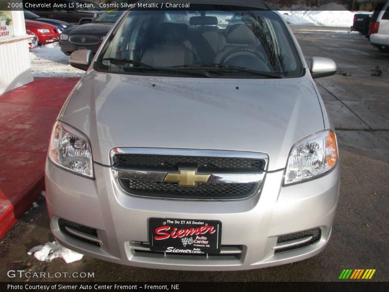 Cosmic Silver Metallic / Charcoal 2008 Chevrolet Aveo LS Sedan