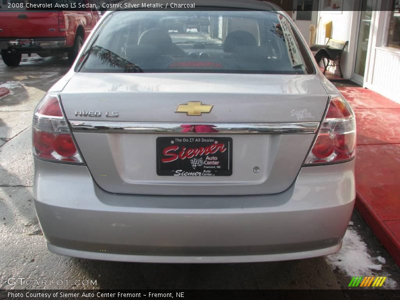 Cosmic Silver Metallic / Charcoal 2008 Chevrolet Aveo LS Sedan