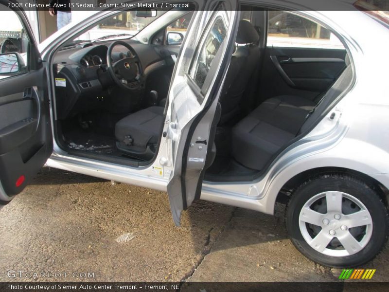 Cosmic Silver Metallic / Charcoal 2008 Chevrolet Aveo LS Sedan