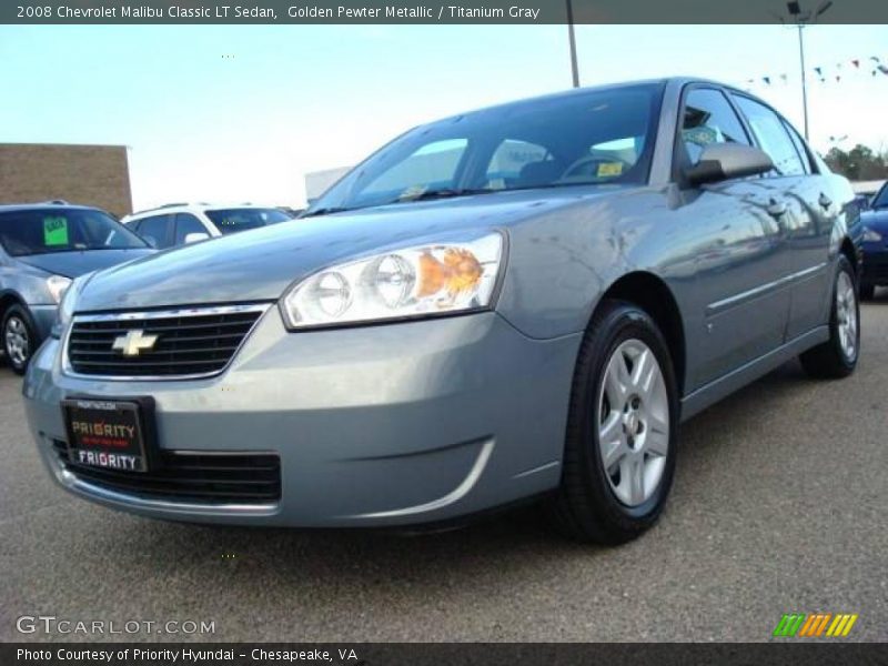 Golden Pewter Metallic / Titanium Gray 2008 Chevrolet Malibu Classic LT Sedan