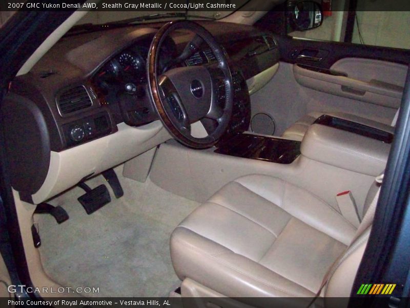 Stealth Gray Metallic / Cocoa/Light Cashmere 2007 GMC Yukon Denali AWD