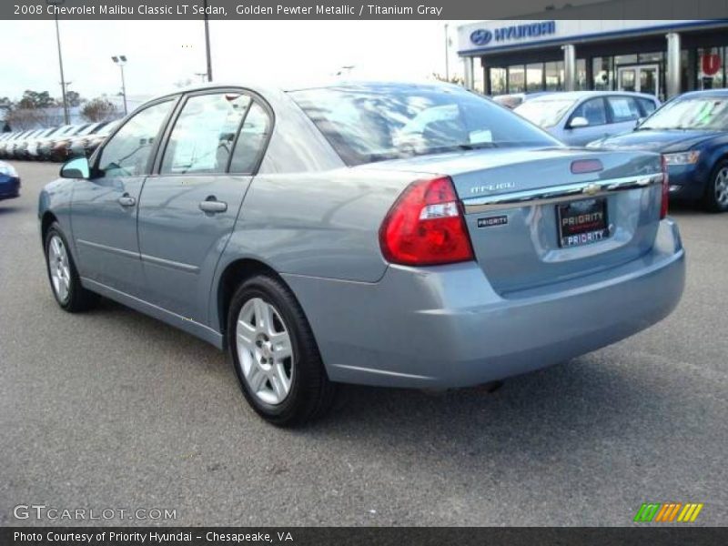 Golden Pewter Metallic / Titanium Gray 2008 Chevrolet Malibu Classic LT Sedan