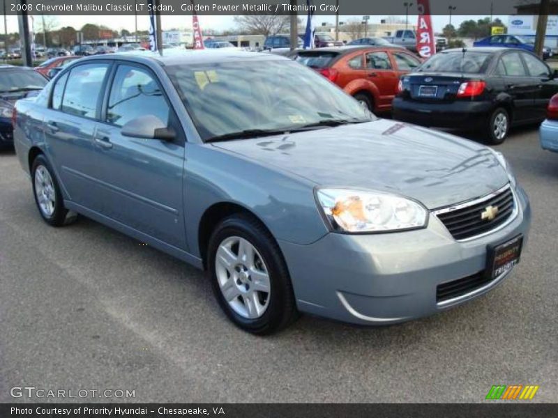 Golden Pewter Metallic / Titanium Gray 2008 Chevrolet Malibu Classic LT Sedan