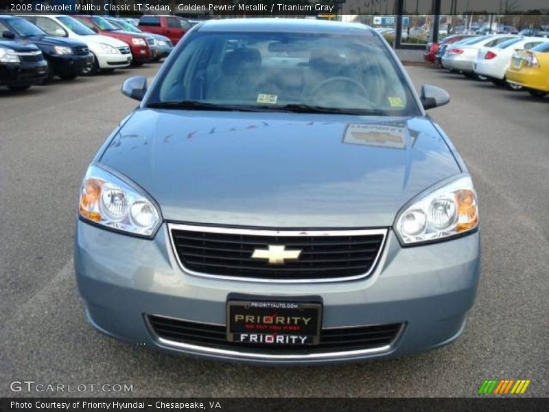 Golden Pewter Metallic / Titanium Gray 2008 Chevrolet Malibu Classic LT Sedan