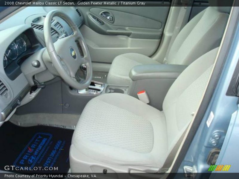Golden Pewter Metallic / Titanium Gray 2008 Chevrolet Malibu Classic LT Sedan
