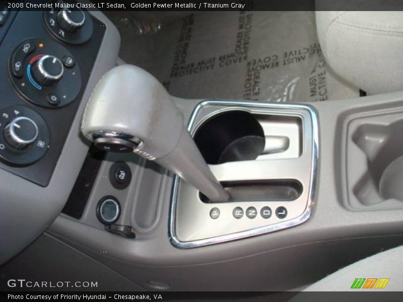 Golden Pewter Metallic / Titanium Gray 2008 Chevrolet Malibu Classic LT Sedan