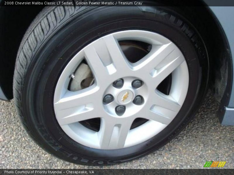 Golden Pewter Metallic / Titanium Gray 2008 Chevrolet Malibu Classic LT Sedan