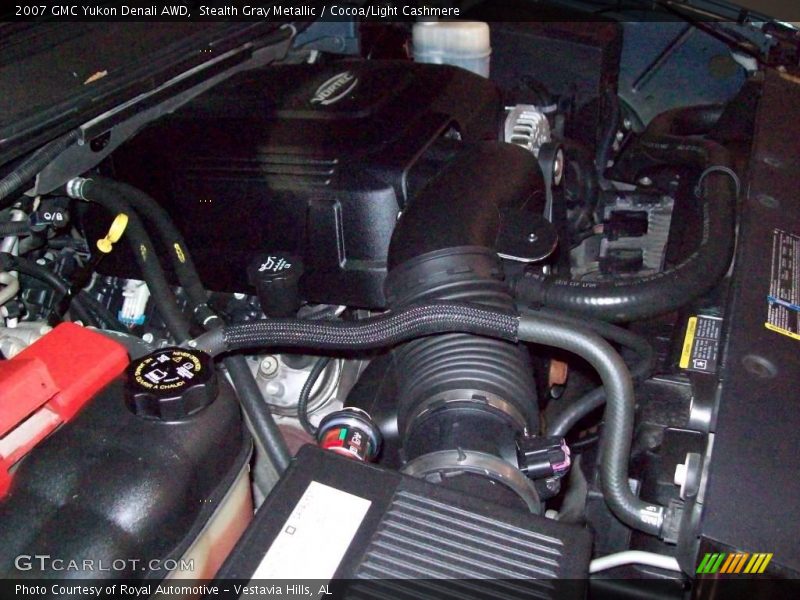 Stealth Gray Metallic / Cocoa/Light Cashmere 2007 GMC Yukon Denali AWD