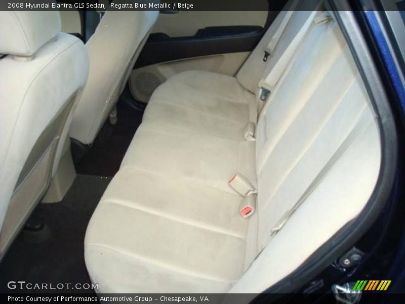 Regatta Blue Metallic / Beige 2008 Hyundai Elantra GLS Sedan