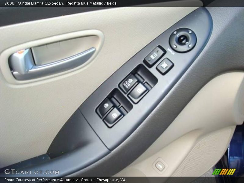 Regatta Blue Metallic / Beige 2008 Hyundai Elantra GLS Sedan
