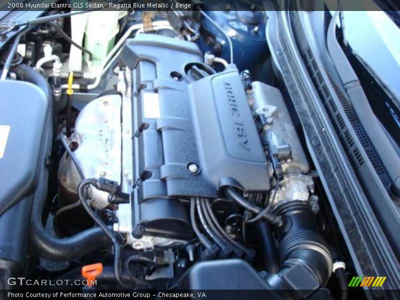 Regatta Blue Metallic / Beige 2008 Hyundai Elantra GLS Sedan