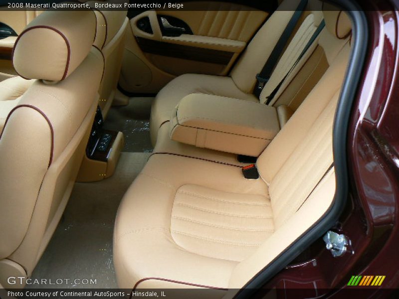 Bordeaux Pontevecchio / Beige 2008 Maserati Quattroporte