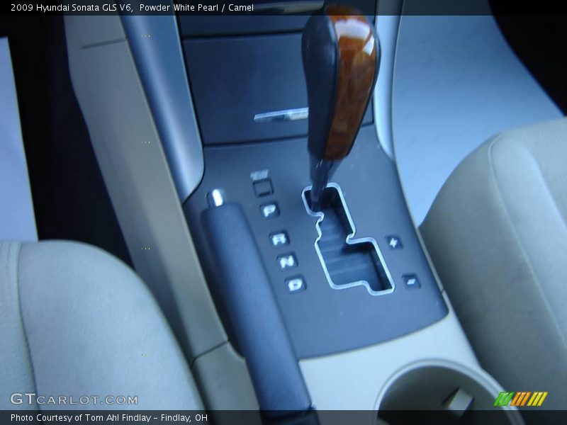 Powder White Pearl / Camel 2009 Hyundai Sonata GLS V6