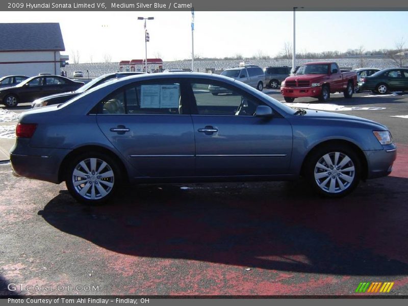 Medium Silver Blue / Camel 2009 Hyundai Sonata Limited V6