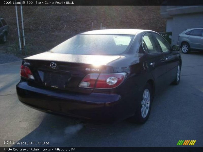 Black Garnet Pearl / Black 2003 Lexus ES 300