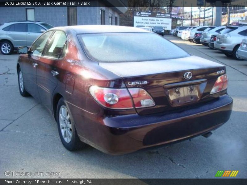 Black Garnet Pearl / Black 2003 Lexus ES 300