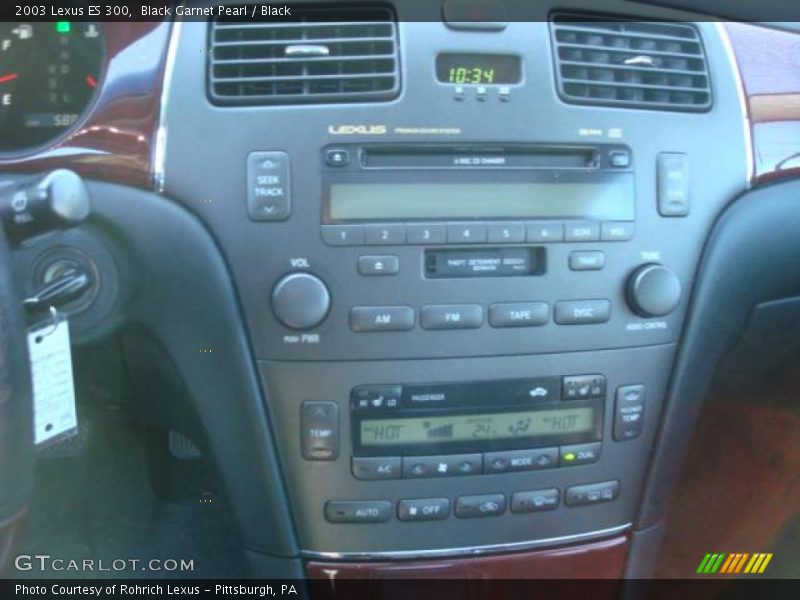 Black Garnet Pearl / Black 2003 Lexus ES 300