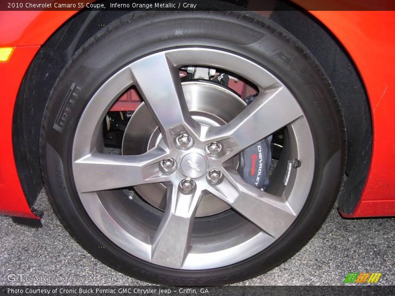 Inferno Orange Metallic / Gray 2010 Chevrolet Camaro SS Coupe