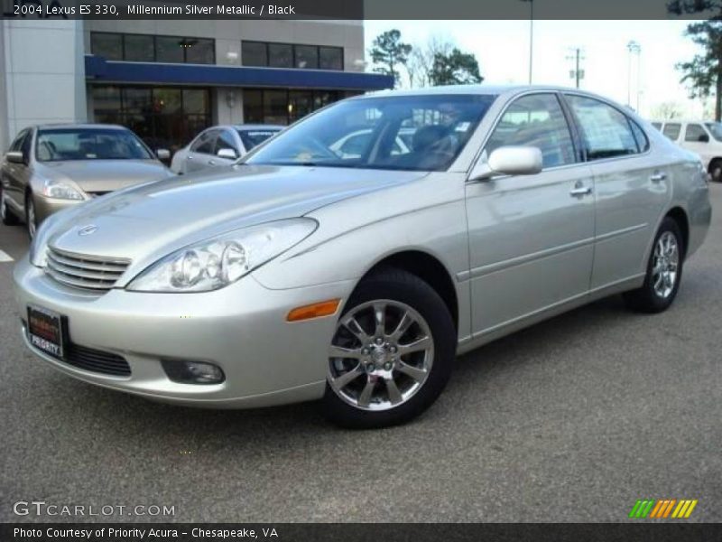 Millennium Silver Metallic / Black 2004 Lexus ES 330