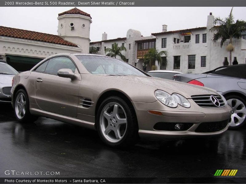 Desert Silver Metallic / Charcoal 2003 Mercedes-Benz SL 500 Roadster