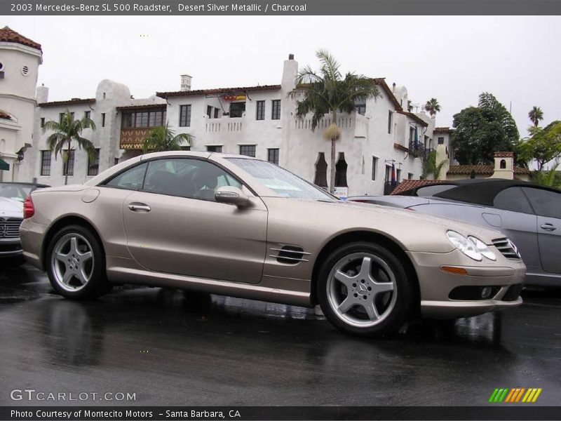 Desert Silver Metallic / Charcoal 2003 Mercedes-Benz SL 500 Roadster