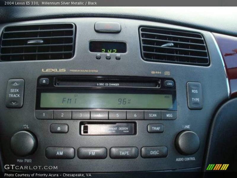 Millennium Silver Metallic / Black 2004 Lexus ES 330