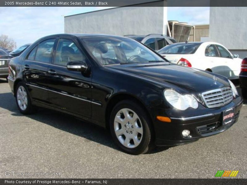 Black / Black 2005 Mercedes-Benz C 240 4Matic Sedan