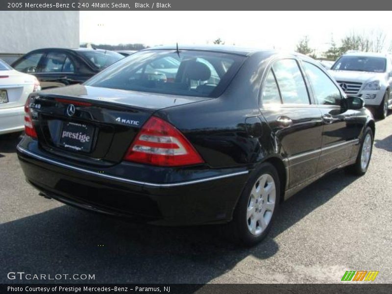 Black / Black 2005 Mercedes-Benz C 240 4Matic Sedan