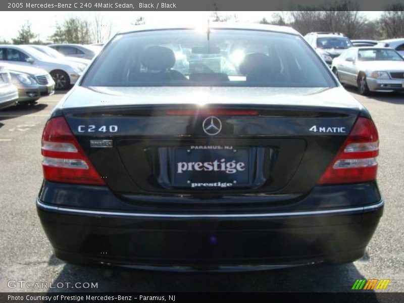 Black / Black 2005 Mercedes-Benz C 240 4Matic Sedan