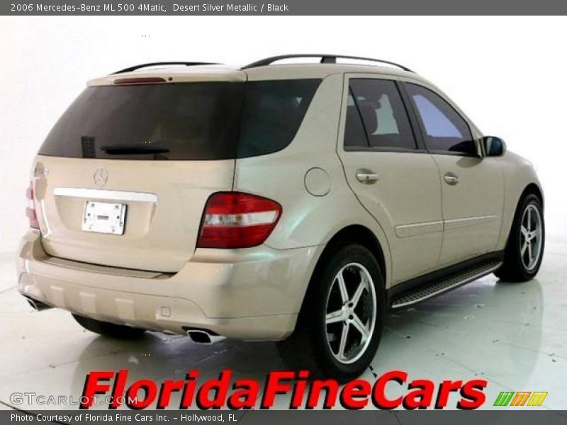 Desert Silver Metallic / Black 2006 Mercedes-Benz ML 500 4Matic