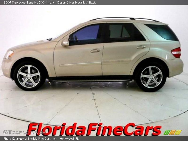 Desert Silver Metallic / Black 2006 Mercedes-Benz ML 500 4Matic