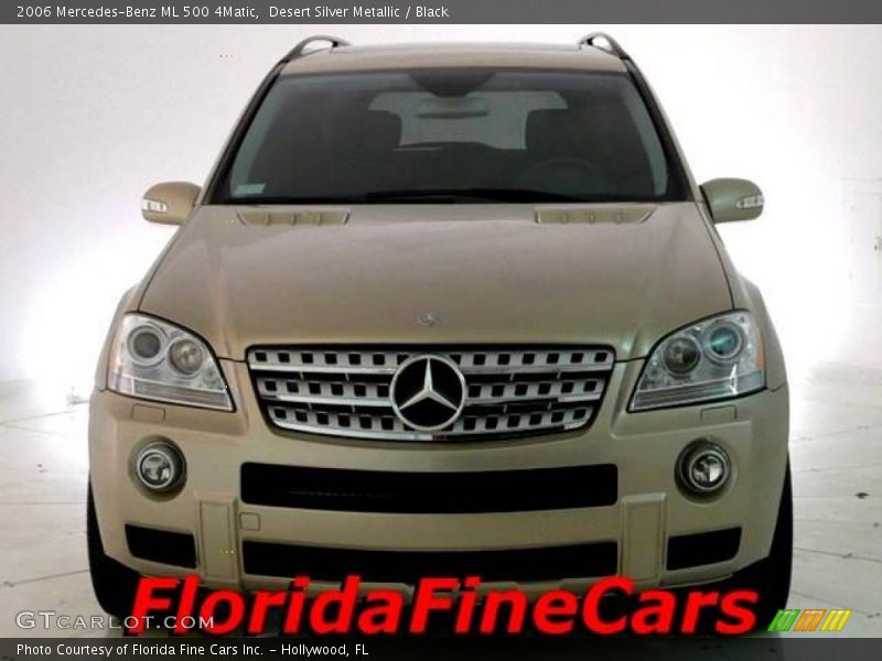Desert Silver Metallic / Black 2006 Mercedes-Benz ML 500 4Matic
