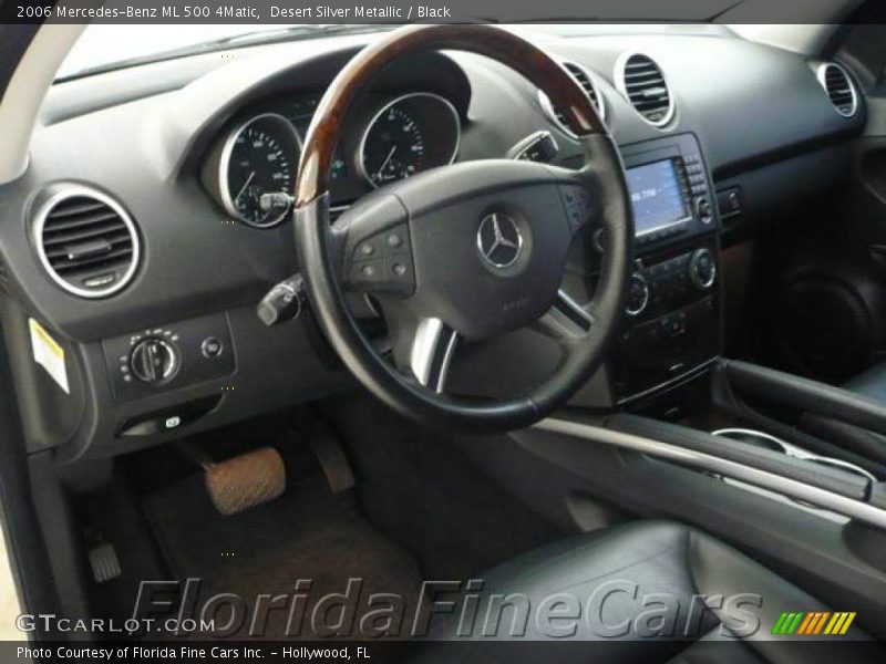 Desert Silver Metallic / Black 2006 Mercedes-Benz ML 500 4Matic