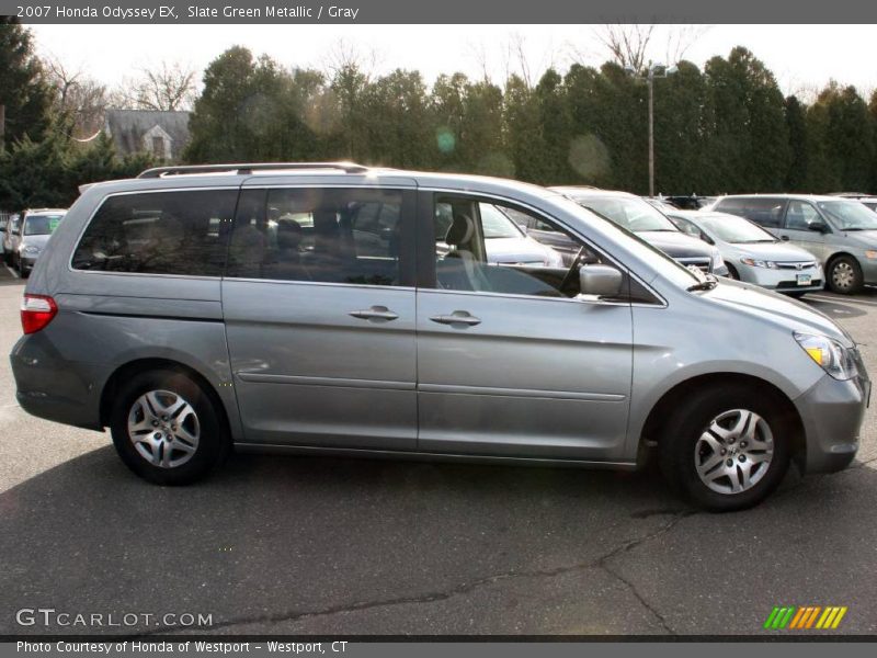 Slate Green Metallic / Gray 2007 Honda Odyssey EX