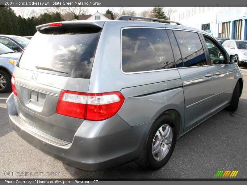 Slate Green Metallic / Gray 2007 Honda Odyssey EX