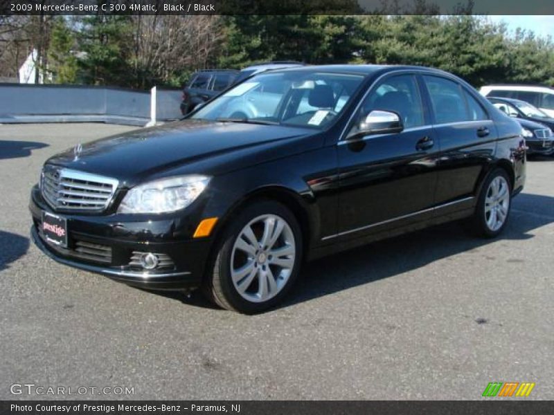 Black / Black 2009 Mercedes-Benz C 300 4Matic