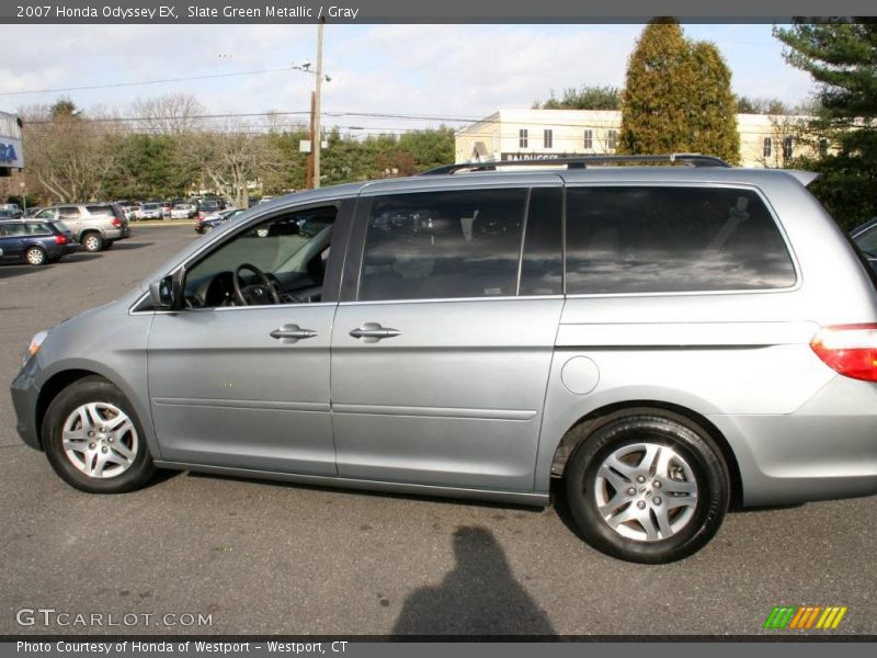 Slate Green Metallic / Gray 2007 Honda Odyssey EX