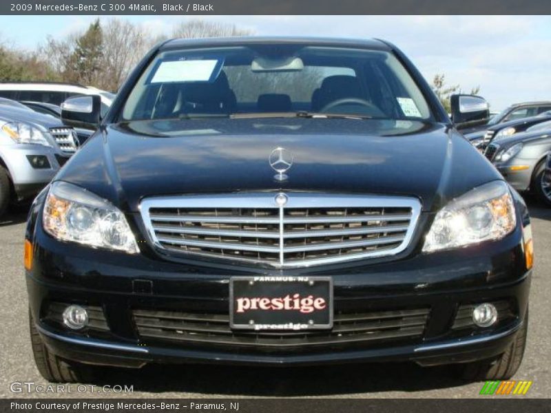 Black / Black 2009 Mercedes-Benz C 300 4Matic