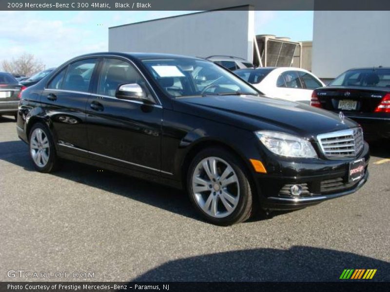 Black / Black 2009 Mercedes-Benz C 300 4Matic