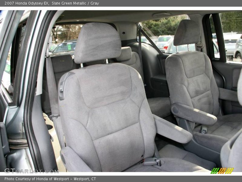 Slate Green Metallic / Gray 2007 Honda Odyssey EX