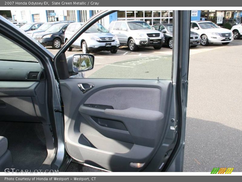 Slate Green Metallic / Gray 2007 Honda Odyssey EX