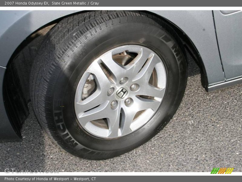 Slate Green Metallic / Gray 2007 Honda Odyssey EX