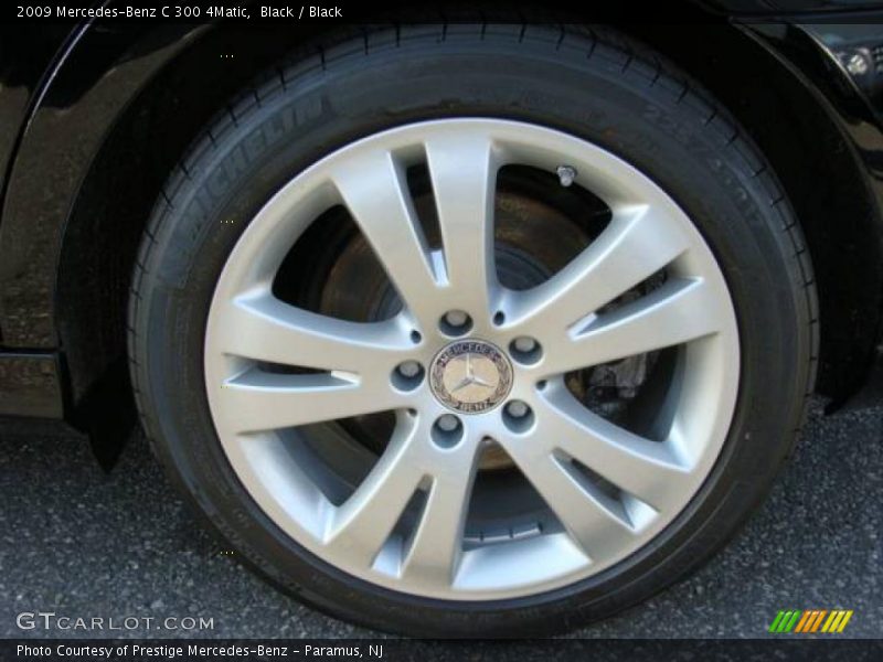 Black / Black 2009 Mercedes-Benz C 300 4Matic