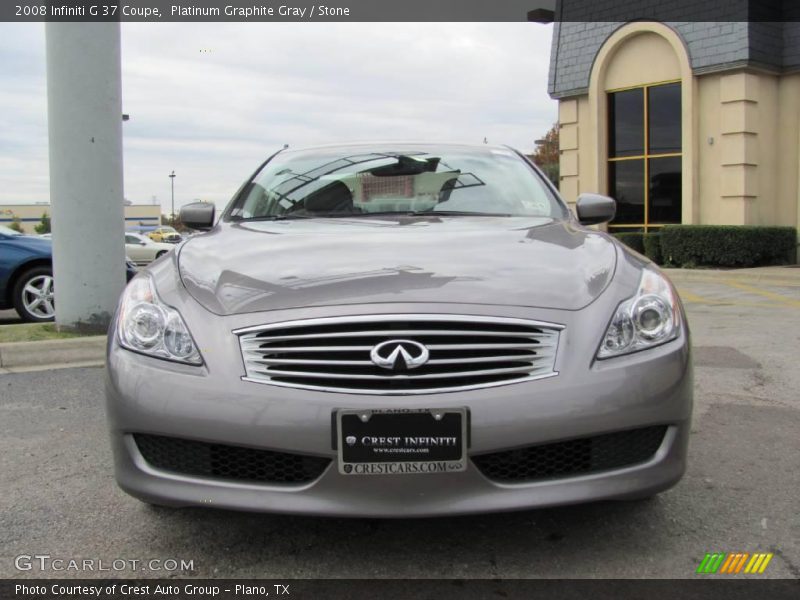 Platinum Graphite Gray / Stone 2008 Infiniti G 37 Coupe