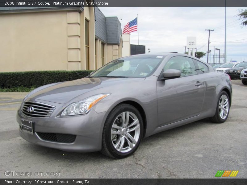Platinum Graphite Gray / Stone 2008 Infiniti G 37 Coupe