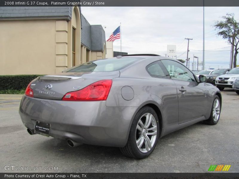Platinum Graphite Gray / Stone 2008 Infiniti G 37 Coupe